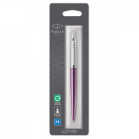 Ручка шариковая Parker "Jotter Victoria Violet Chrome CT" синяя, 1,0мм, кнопочный механизм, подарочная упаковка, европодвес