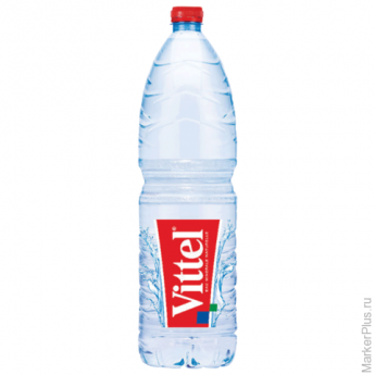 Вода негазированная минеральная VITTEL (Виттель), 1,5 л, пластиковая бутылка, WVTL00-150P06
