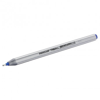 Ручка шариковая масляная PENSAN Triball, СИНЯЯ, ДИСПЛЕЙ, трехгранная, 1мм, линия 0,5мм, 1003/S60