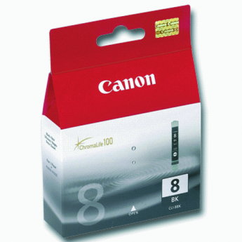 Картридж струйный CANON (CLI-8Bk) Pixma iP4200/4300/4500/5200/5300, черный, оригинальный, 0620В024