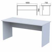 Стол письменный "Арго" (ш1600*г730*в760 мм), серый, А-004, ш/к35690