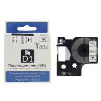 Картридж Vell VL-D-S0720680/40913 (9 мм, черн на белом) для LM (vell40913)