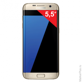 Смартфон SAMSUNG Galaxy S7 edge, 2 SIM, 5,5", 4G (LTE), 5/12 Мп, 32 Гб, microSD, платина, металл и с