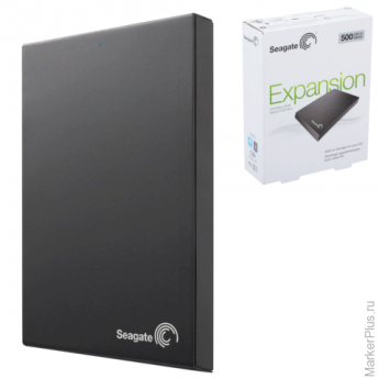 Диск жесткий внешний SEAGATE Expansion, 500 GB, 2,5", USB 3.0, черный, STEA500400