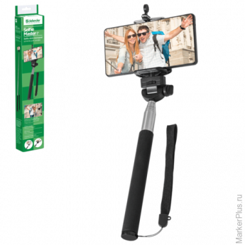 Штатив для селфи DEFENDER "Selfie Master SM-01", зажим 50-90 мм, длина штатива 20-98 см, 29401