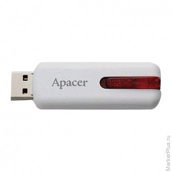 Память APACER USB Flash 8Gb USB2.0 AH326 белый