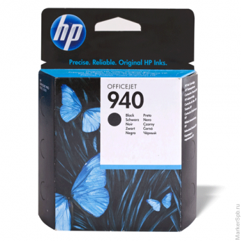 Картридж струйный HP (C4902AE) Officejet pro 8000/8500, №940, черный, оригинальный, ресурс 1000 стр.