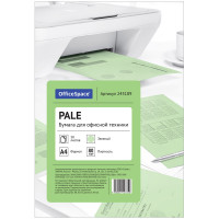 Бумага цветная OfficeSpace pale А4, 80г/м2, 50л. (зеленый)