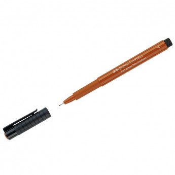 Ручка капиллярная Faber-Castell "Pitt Artist Pen Fineliner F" цвет 188 сангина, 0,5мм, 10 шт/в уп