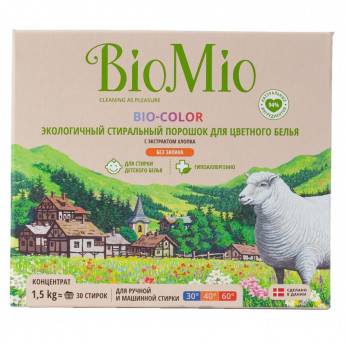 Порошок стиральный BioMio BIO-COLOR д/цвет белья б/запаха концентрат 1,5кг