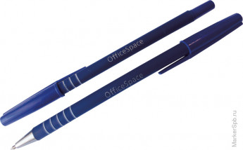 Ручка шариковая "OfficeSpace" синяя, 0,7мм, синий корпус, на масляной основе