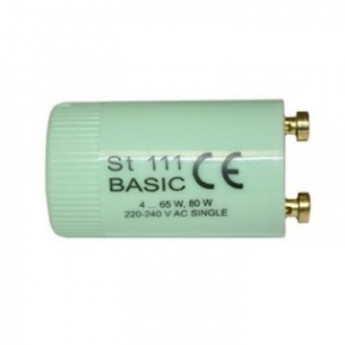 Стартер для люминесц. ламп Osram ST 111 4-65W 230V 25 шт./уп., комплект 25 шт