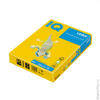 Бумага цветная IQ color, А4, 80 г/м2, 500 л., интенсив, ярко-желтая, IG50