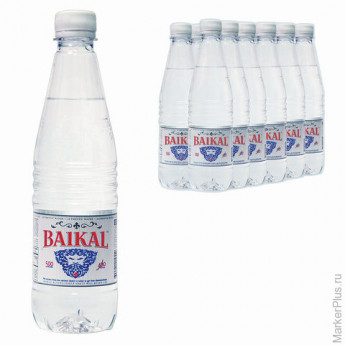 Вода негазированная питьевая "БАЙКАЛ", 0,5 л, пластиковая бутылка