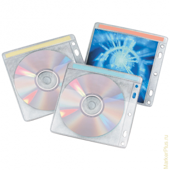 Конверты для CD/DVD BRAUBERG, комплект 40 шт., на 2CD/DVD, упаковка с европодвесом, 510196