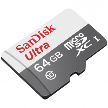 Карта памяти SanDisk MicroSDXC Ultra 64GB, Class 10, скорость чтения 48Мб/сек