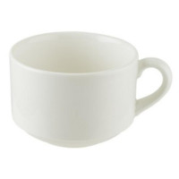 Чашка чайная штабелир., фарфор, V=280 мл., белая, 68262
