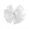 Бант для волос 8х10 см, 10х12 см, 8 см на резинке, белый, АССОРТИ, MONTE VITA, 457117