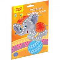 Мозаика магическая на самоклеящейся основе из мягкого пластика EVA Мульти-Пульти 'Слоненок', 16,7*20,5см, европодвес