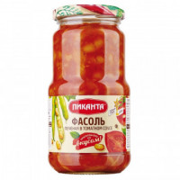 Консервация Пиканта Фасоль печеная в томатном соусе, 520г