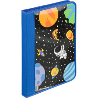 Папка для труда №1School Space time, А4,рез., ткань/ламин 340х235х30,ПТ-Р4