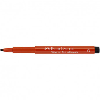 Ручка капиллярная Faber-Castell "Pitt Artist Pen Calligraphy" цвет 188 сангина, С=2,5мм, пишущий узел каллиграфический