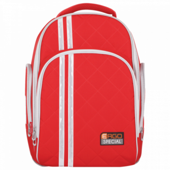 Рюкзак с ортопедической спинкой TIGER FAMILY (ТАЙГЕР) Полосы, красный, 19 л, 39х31х22 см, 31101B