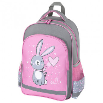 Рюкзак ПИФАГОР SCHOOL, 1 отделение, 3 кармана, 'Adorable bunny', 38x28х14 см, 270654