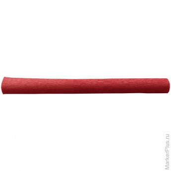 Бумага крепированная флористическая 50*250 см, 160 г/м2, растяжение 250%, красная, в рулоне