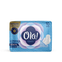 Прокладки женские Ola! CLASSIC WINGS SINGLES NORMAL 10шт/уп 50792, комплект 10 шт