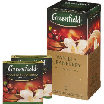 Чай Greenfield Vanilla Cranberry черный фольгир. 25пак/уп 1118-10,738745