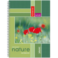 Тетрадь общая Attache,60л,клет,А4,спир,обл.мел.карт