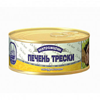 Печень трески Ультрамарин натуральная, ключ, 230г