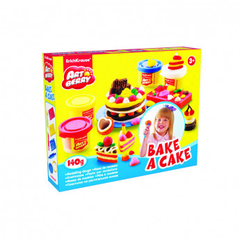Набор для лепки ArtBerry "Bake a Cake", 04 цвета*35г, аксессуары, картон