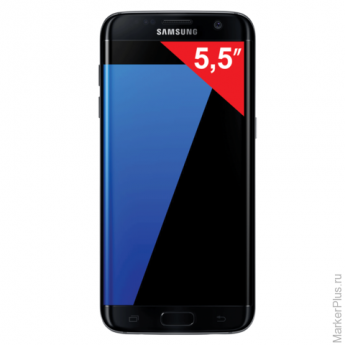 Смартфон SAMSUNG Galaxy S7 edge, 2 SIM, 5,5", 4G (LTE), 5/12 Мп, 32 Гб, microSD, черный, металл и стекло, SM-G935FZKUSER