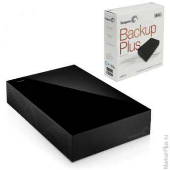 Диск жесткий внешний SEAGATE Original Backup Plus 5Tb, 3.5", USB 3.0, черный (STDT5000200)