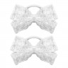Банты для волос НАБОР 2 шт., 9х11 см, 7х4 см, 8х10 см, белый, АССОРТИ, MONTE VITA, 457118, комплект 2 шт