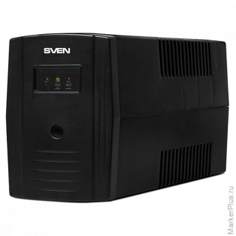 Источник бесперебойного питания Sven PRO 800, 2 розетки, 800ВA, 480Вт, черный