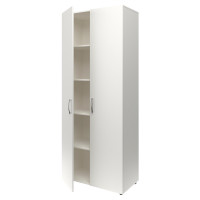 Мебель для школы MET_Школа Шкаф закрытый широкий 80x42x195 белый