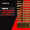 Жалюзи горизонтальные BRABIX 60х155 см, ПЛАСТИК, под дерево, бежевый, 608620