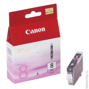 Картридж струйный CANON (CLI-8PM) iP6600D/6700/MP970/ Pixma 9000, пурпурный, оригинальный, 450 стр.,
