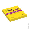 Блок самоклеящийся (стикер) POST-IT Super Sticky, 76х76 мм, 90 л., неоновый желтый, 654-S