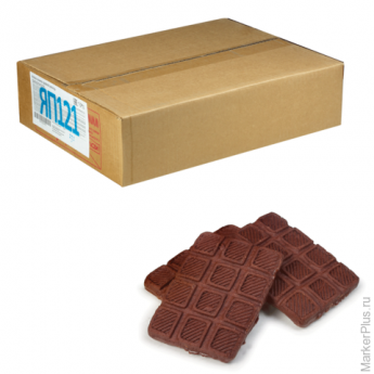 Печенье ЯШКИНО "Двойной шоколад", сахарное, шоколадное, глазир., вес., гофрокороб, 3,5кг, ш/к 35927