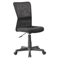 Кресло оператора Helmi HL-M06 "Compact", ткань, спинка сетка черная/сиденье TW черная, без подлокотников