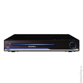 Плеер DVD SUPRA DVS-102X DVD, MP3, MP4(DivX), USB(A), RGB, SCART, S-Video, пульт ДУ, черный