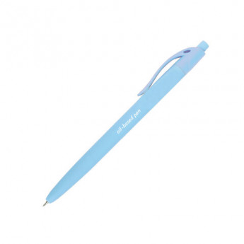 Ручка шариковая масляная автоматическая BRAUBERG 'FRUITY Pastel', СИНЯЯ, корпус soft-touch, узел 0,7 мм, линия письма 0,35 мм, 142959, OBPR323
