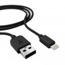 Кабель USB 2.0 - Lightning, М/М, 2 м, Red Line, чер, УТ000009514