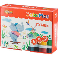 Гуашь №1 School ColorPics набор 12 цв, 20 мл Гуашь №1 School ColorPics набор 12 цв, 20 мл