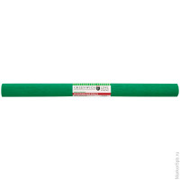 Бумага крепированная 50*250 см, 32 г/м2, тёмно-зелёная, в рулоне