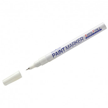 Маркер-краска MunHwa 'Extra Fine Paint Marker' белая, 1мм, нитро-основа, 12 шт/в уп